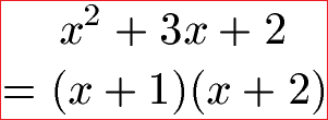 Produktdarstellung / Produktschreibweise Beispiel 2 quadratische Funktion Linearschreibweise