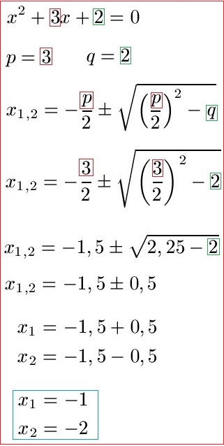 Produktdarstellung / Produktschreibweise Beispiel 2 quadratische Funktion Rechnung