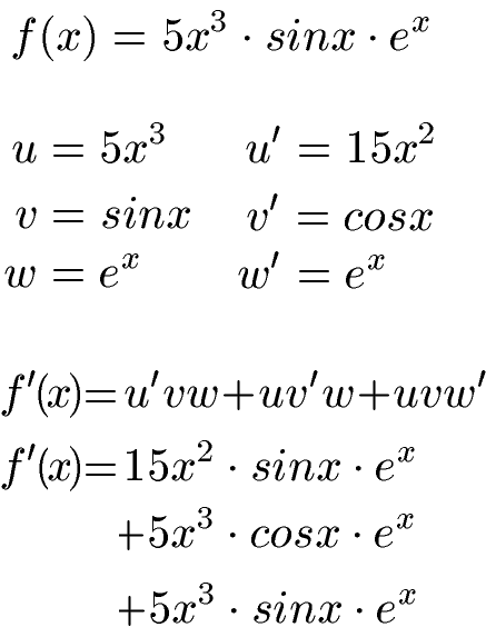 Produktregel Ableitung Beispiel 3 Lösung