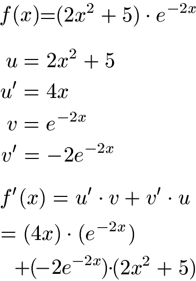 Produktregel und Kettenregel Beispiel 1 Lösung