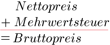 Prozentrechnung Mehrwertsteuer Brutto Netto