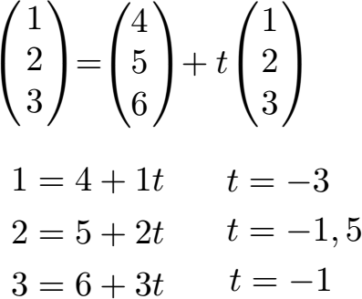 Punktprobe Vektoren Beispiel 2 Lösung