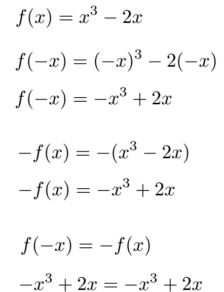 Punktsymmetrie zum Ursprung Beispiel 1 Lösung