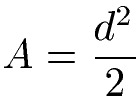 Quadrat Flächeninhalt Formel mit Diagonale