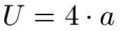 Quadrat Umfang Formel