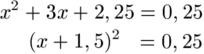 Quadratische Ergänzung Beispiel 1 quadratisch