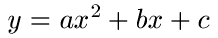 Quadratische Funktion / Gleichung Allgemein