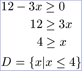 Quadratwurzel Beispiel 1 Definitionsmenge