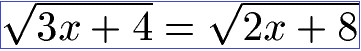 Quadratwurzelgleichungen Beispiel 2 Aufgabe