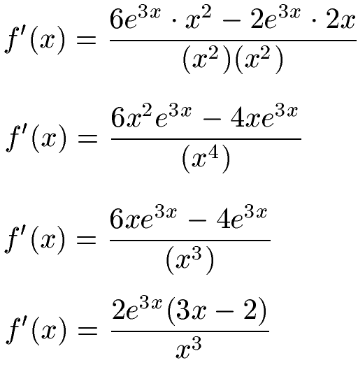 Quotientenregel Beispiel 2 Lösung vereinfacht