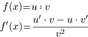 Quotientenregel Formel