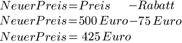 Rabatt Beispiel 1b