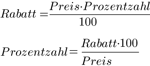 Rabatte Berechnen Formel Beispiele Und Dreisatz