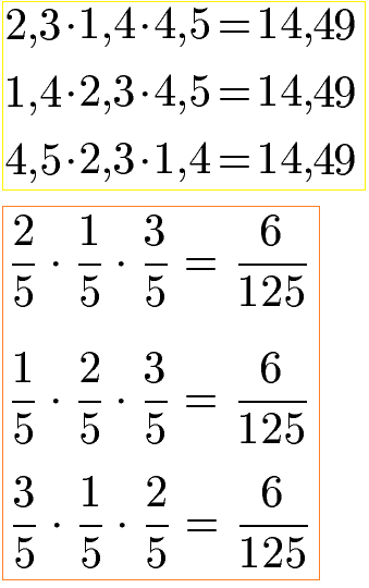 Rationale Zahlen: Assoziativgesetz der Multiplikation