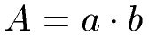 Rechteck Fläche Formel / Gleichung