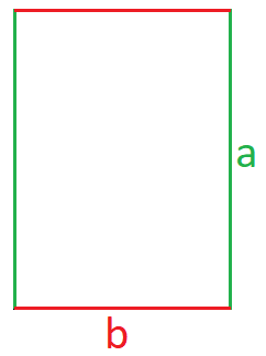 Rechteck Länge und Breite mit Variablen