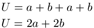 Rechteck Umfang Formel