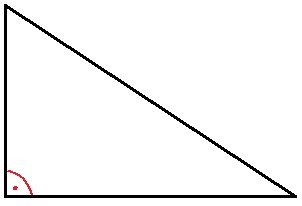 Rechtwinkliges Dreieck Grafik