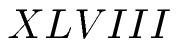 Römische Zahlen XLVIII