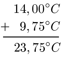 Sachaufgabe Klasse 5: Temperatur berechnen