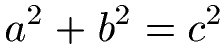Satzgruppe des Pythagoras Formel / Gleichung