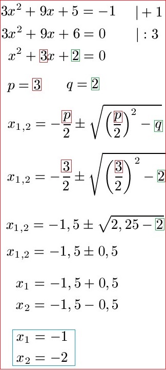 Schnittpunkt x-Achse Beispiel 3 quadratische Funktion / Gleichung