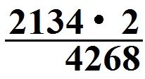 Schriftlich multiplizieren einstellig