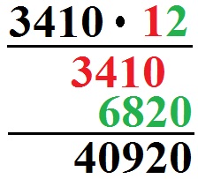 Schriftlich multiplizieren Beispiel 3