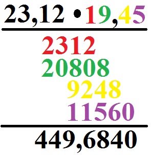 Schriftlich Multiplizieren Beispiel 1