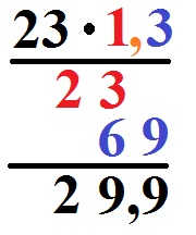 Schriftlich Multiplizieren mit Komma Erklärung 1