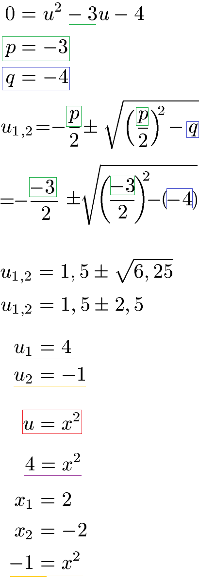 Substitution Beispiel 2 Lösung Teil 2
