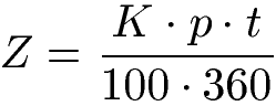 Tageszinsen Formel