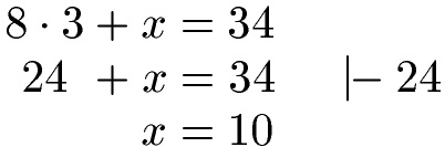 Terme bzw. Gleichung nach x auflösen Erklärung 1