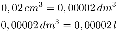 Volumeneinheiten Beispiel 4
