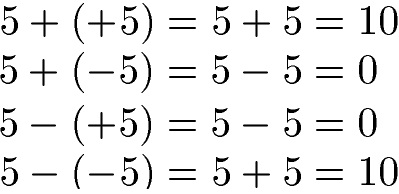 Vorzeichen und Rechenzeichen Beispiel 4 Addition / Subtraktion