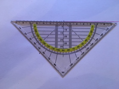 Winkel zeichnen Geodreieck Beispiel 3.2
