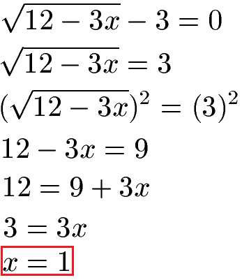 Wurzelfunktion Beispiel 1 Berechnung