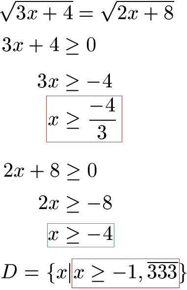 Wurzelgleichungen Beispiel 2 Berechnung