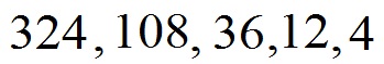 Zahlenreihen vervollständigen Beispiel 2 Lösung