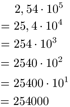 Zehnerpotenzen Addition Beispiel Teil 2