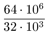 Zehnerpotenz Division Aufgabe