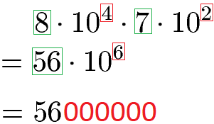 Zehnerpotenz Multiplikation