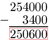 Zehnerpotenzen Subtraktion