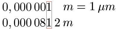 Zehnerpotenzen kleine Zahlen Beispiel 1 Verständnis Teil 1