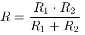 Elektrischer Widerstand Formel zwei Widerstände parallel