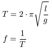 Fadenpendel Formel