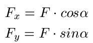 Kräfte zerlegen Formel