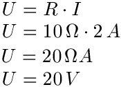 Ohmsches Gesetz Beispiel 1