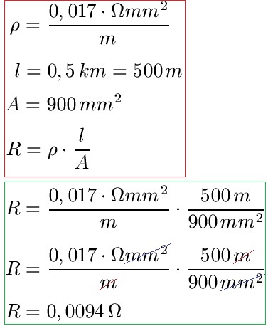 Spezifischer Widerstand Beispiel 1