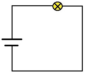 Wechselschaltung Basis geschlossener Stromkreis